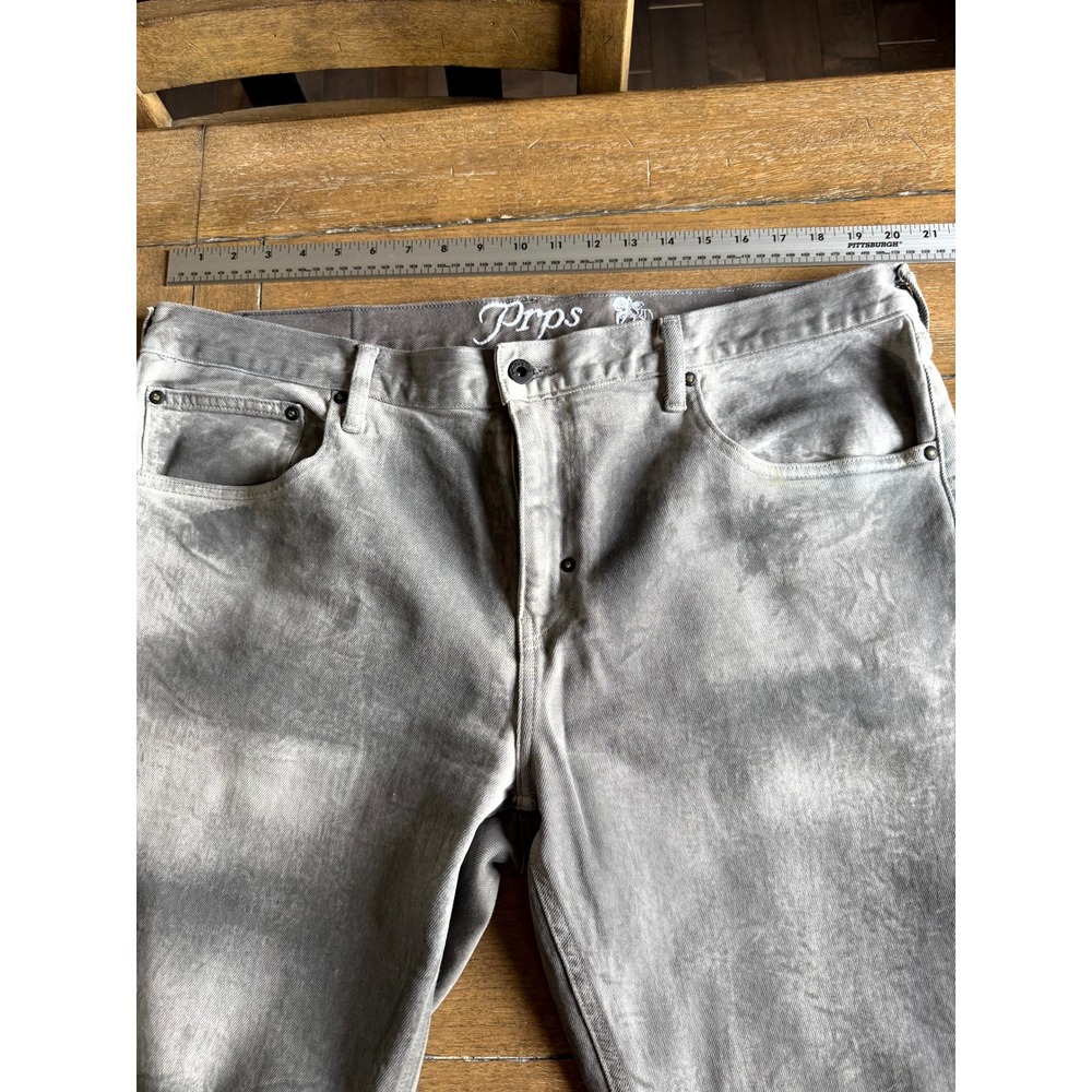 PRPS Mens Gray Acid Wash Denim Jeans Size 38 Bruised Never Broken NWOT - Picture 11 of 15